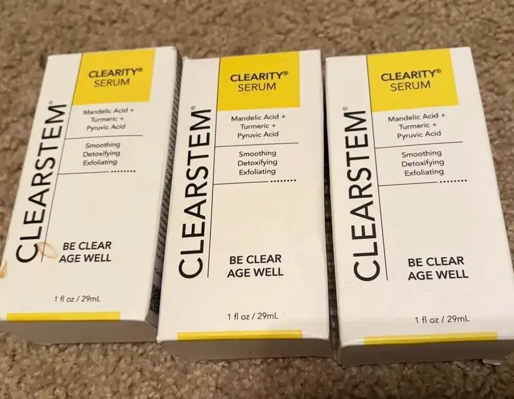 3 boxes- CLEARSTEM CLEARITY Serum Size 1 fl oz / 29ml